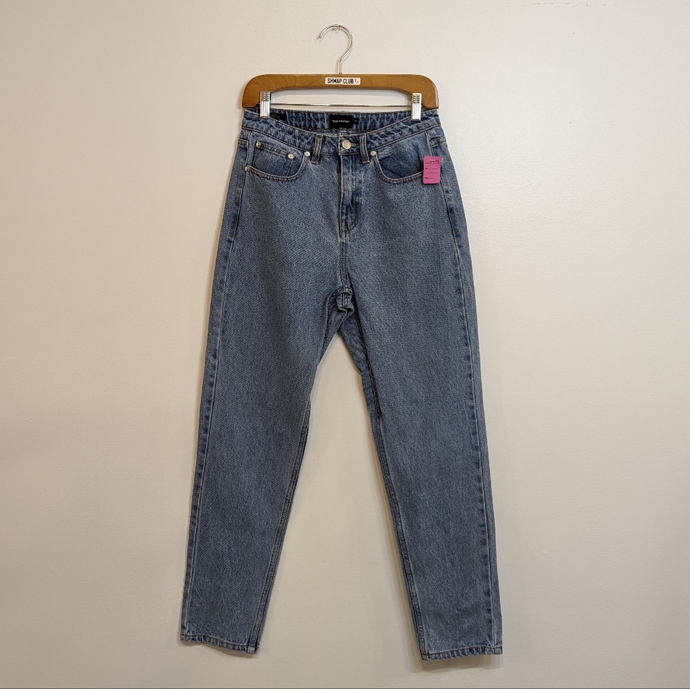 Frank & Oak Blue Straight Leg Jeans